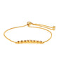 Pulsera de Plata Bañada en Oro con Diamante Rojo
