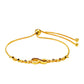 Pulsera de Plata Bañada en Oro con Diamante Rojo