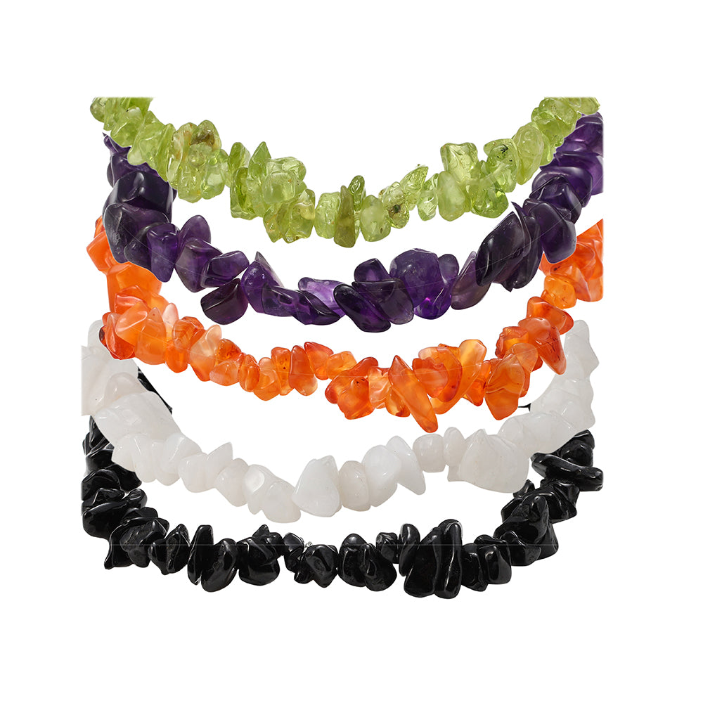 Conjunto Pepita con Amatista y Cornalina ( Collar +Pulsera ) 2 