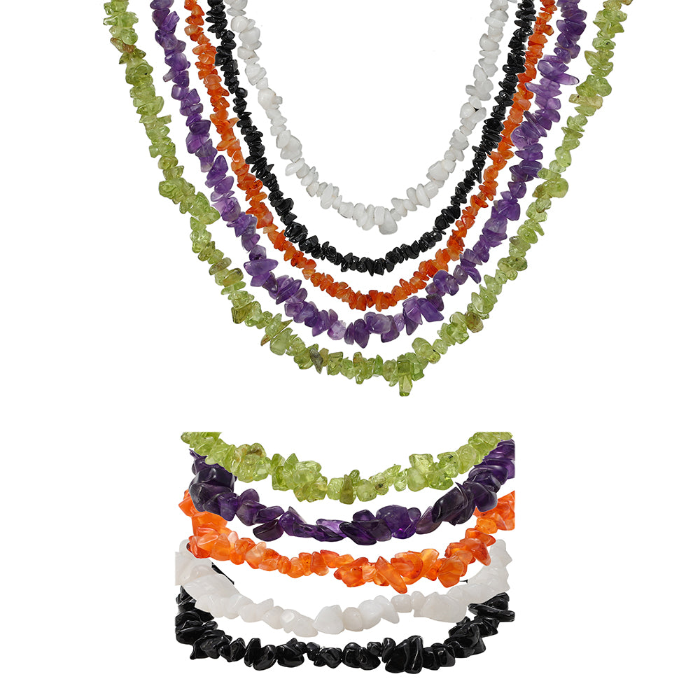 Conjunto Pepita con Amatista y Cornalina ( Collar +Pulsera ) 1 