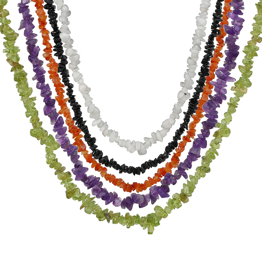 Conjunto Pepita con Amatista y Cornalina ( Collar +Pulsera ) 14 