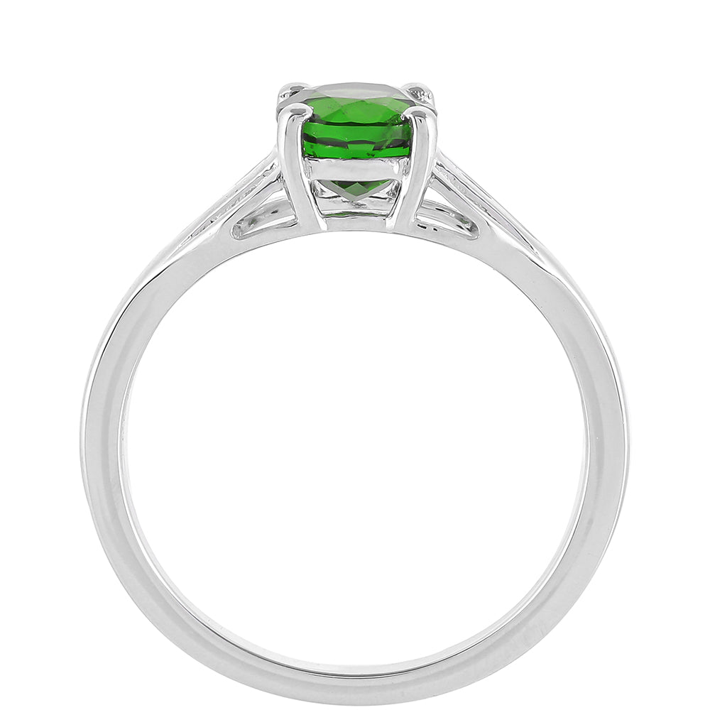 Anillo de Plata con Diópsido de Cromo 4 
