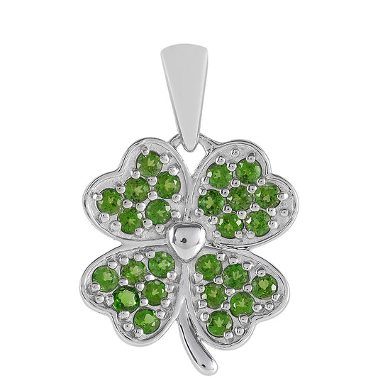 Colgante de Plata con Diópsido de Cromo
