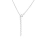 Collar de Plata con Diópsido de Cromo y Topacio Blanco