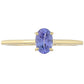 Anillo de Oro 9K con Tanzanita AAA