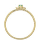Anillo de Oro 9K con Esmeralda de Brasil