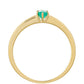Anillo de Oro 9K con Esmeralda de Brasil
