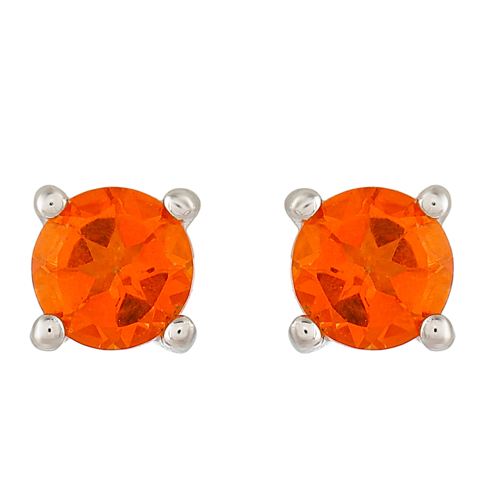 Pendientes de Plata con Cuarzo Padparadscha 1 