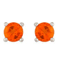 Pendientes de Plata con Cuarzo Padparadscha