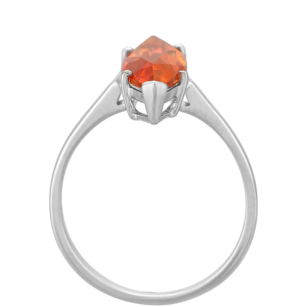 Anillo de Plata con Cuarzo Padparadscha 4 