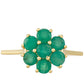 Anillo de Oro 9K con Esmeralda de Brasil