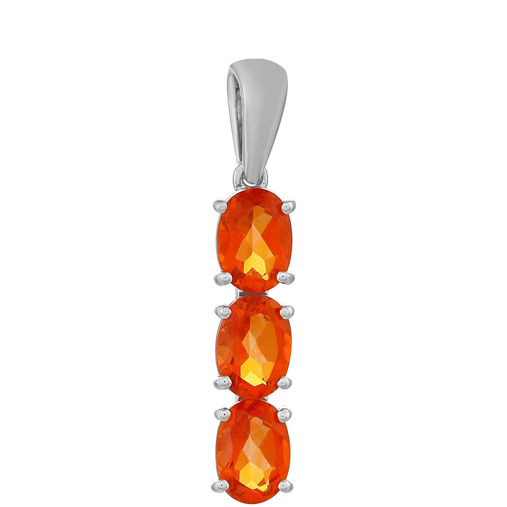 Colgante de Plata con Cuarzo Padparadscha 1 