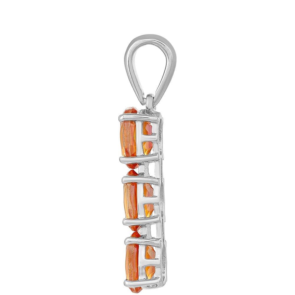 Colgante de Plata con Cuarzo Padparadscha 2 