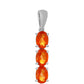 Colgante de Plata con Cuarzo Padparadscha
