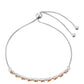 Pulsera de Plata con Cuarzo Padparadscha
