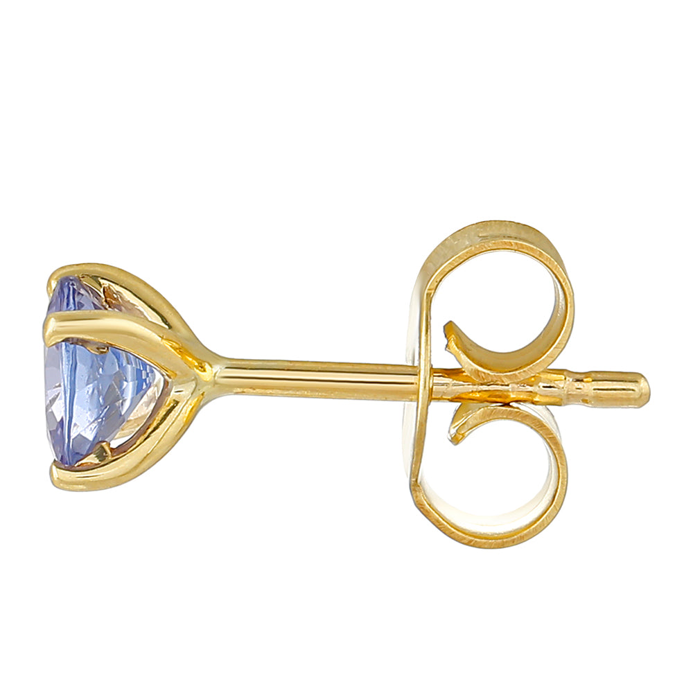 Pendientes de Oro 9K con Tanzanita AAA 2 