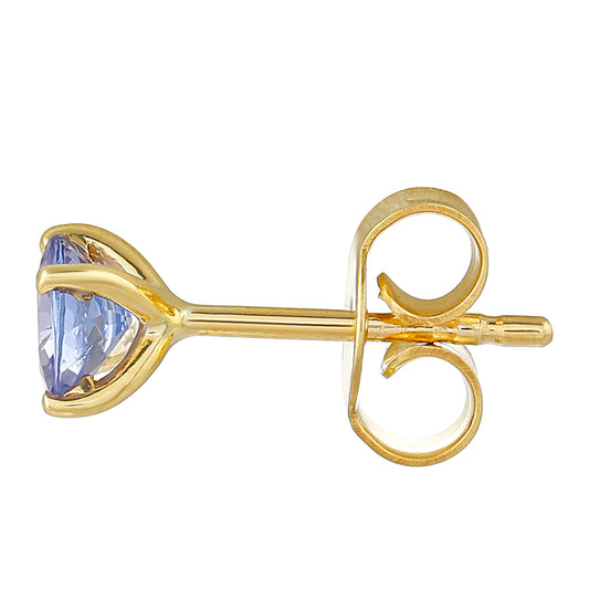 Pendientes de Oro 9K con Tanzanita AAA