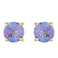 Pendientes de Oro 9K con Tanzanita AAA