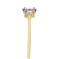 Anillo de Oro 9K con Tanzanita AAA