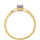 Anillo de Oro 9K con Tanzanita AAA