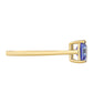 Anillo de Oro 9K con Tanzanita AAA