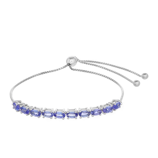 Pulsera de Plata con Tanzanita AAA