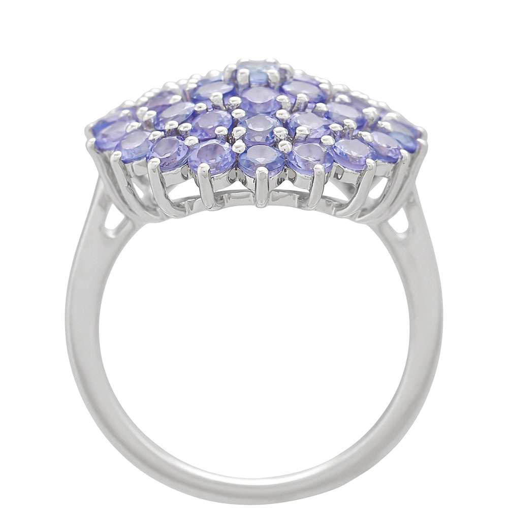 Anillo de Plata con Tanzanita AAA 4 