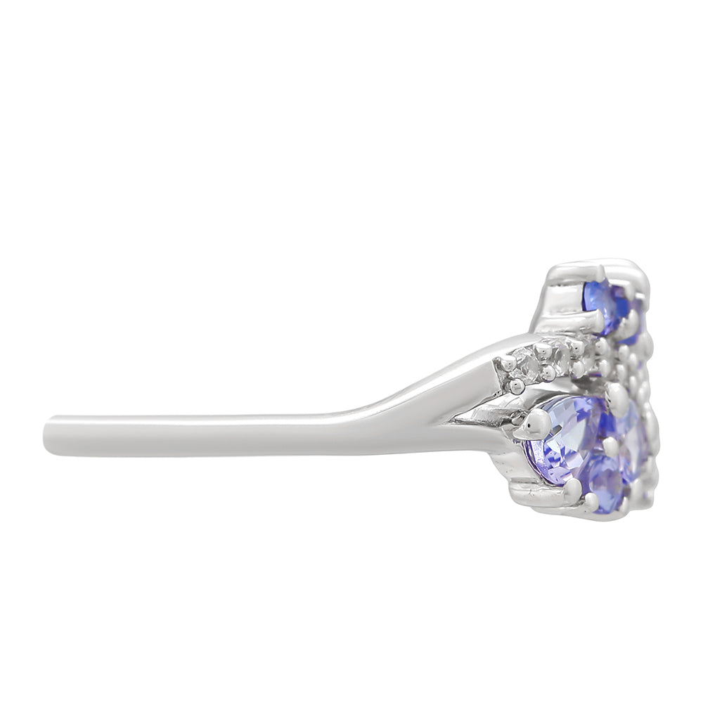 Anillo de Plata con Tanzanita AAA 2 