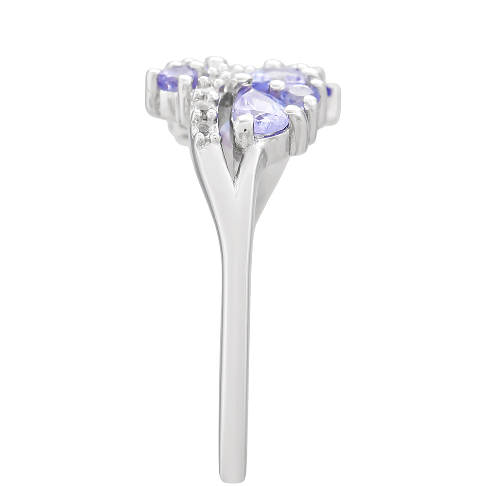 Anillo de Plata con Tanzanita AAA