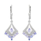 Pendientes de Plata con Tanzanita AAA