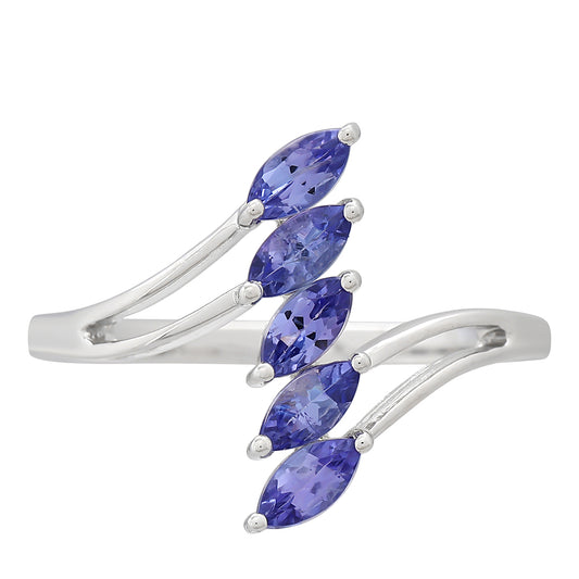 Anillo de Plata con Tanzanita AAA
