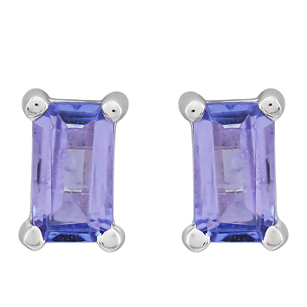 Pendientes de Plata con Tanzanita AAA 1 