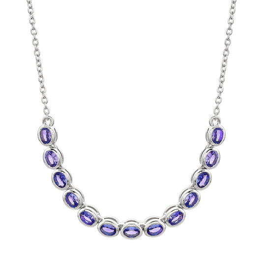 Collar de Plata con Tanzanita AAA