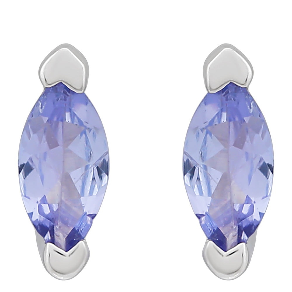 Conjunto de Plata con Tanzanita AAA ( Pendientes )