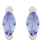 Conjunto de Plata con Tanzanita AAA ( Pendientes )