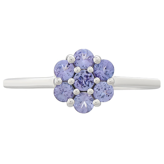 Anillo de Plata con Tanzanita AAA