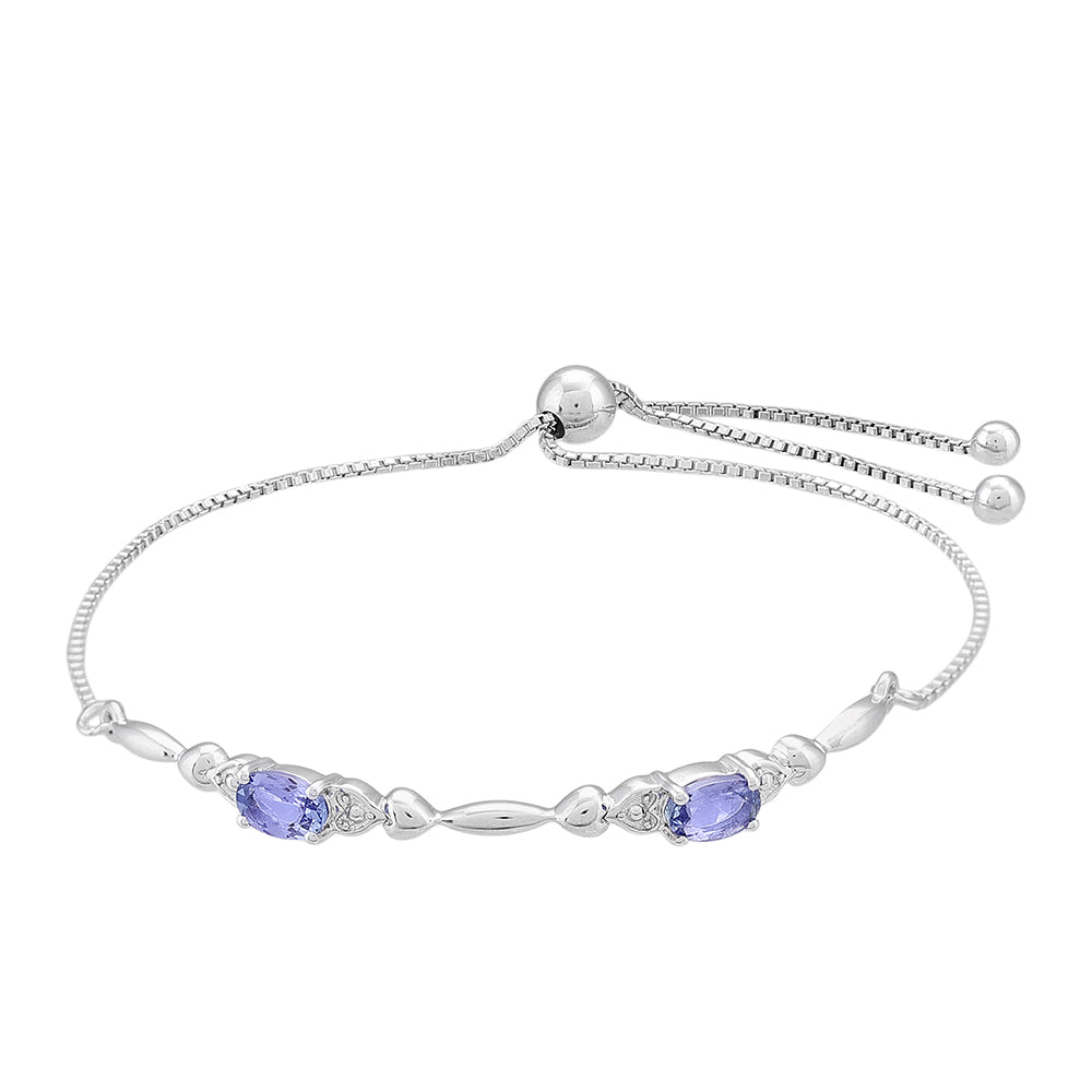 Pulsera de Plata con Tanzanita AAA 1 
