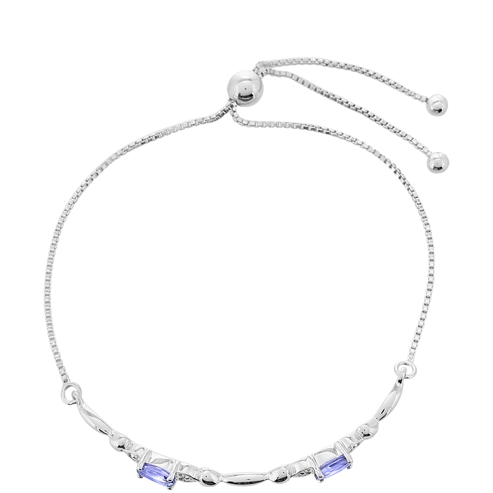 Pulsera de Plata con Tanzanita AAA 2 