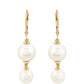 Pendientes de Oro 9K con Perla blanca de agua dulce