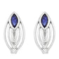 Pendientes de Plata con Zafiro de Tailandia