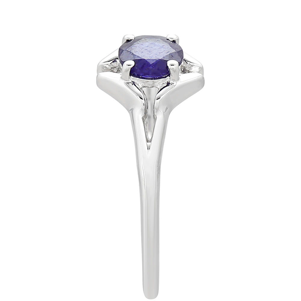 Anillo de Plata con Zafiro de Tailandia 4 