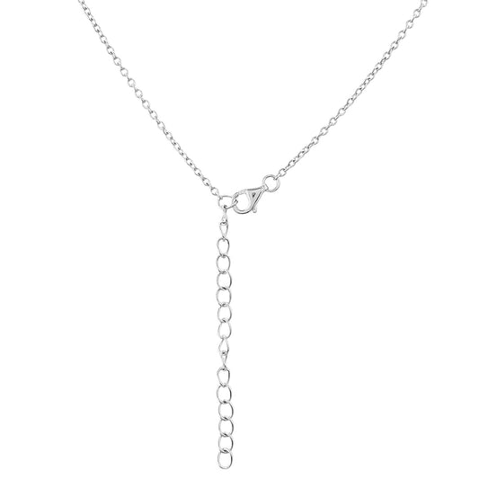 Collar de Plata con Granate y Topacio Blanco