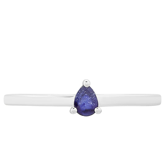 Anillo de Plata con Zafiro de Tailandia