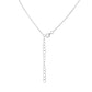 Collar de Plata con Zafiro de Tailandia y Topacio Blanco