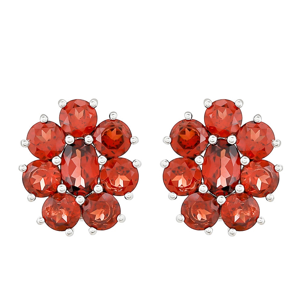 Pendientes de Plata con Granate 1 