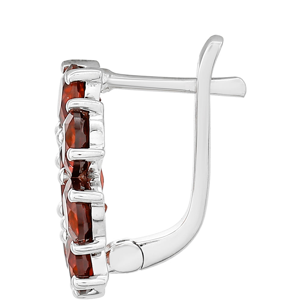 Pendientes de Plata con Granate 2 