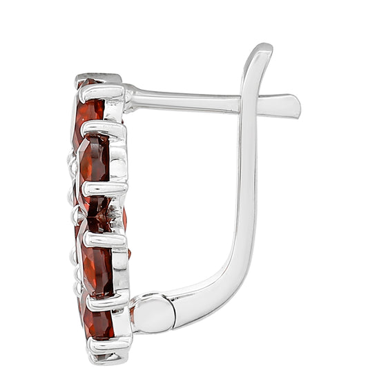 Pendientes de Plata con Granate