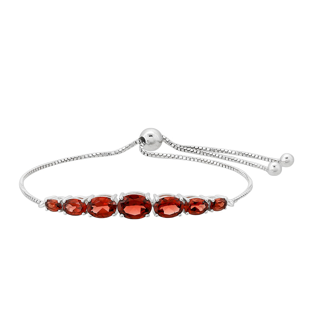 Pulsera de Plata con Granate 1 
