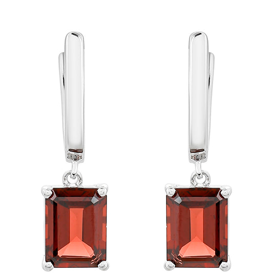 Pendientes de Plata con Granate