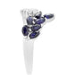 Anillo de Plata con Zafiro de Tailandia y Topacio Blanco